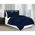 thumbnail image 1 of Fancy Linen 2pc Twin Down Alternative Comforter Set Solid Navy Blue New, 1 of 1