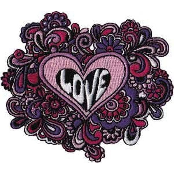 Fancy - Love - Iron on or Sew on Embroidered Patch