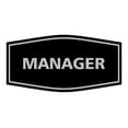 thumbnail image 1 of Fancy Manager Sign (Black/Silver) - Small, 1 of 1