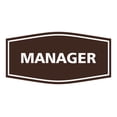 thumbnail image 1 of Fancy Manager Sign(Dark Brown) - Small, 1 of 1