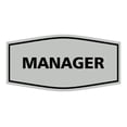 thumbnail image 1 of Fancy Manager Sign (Light Grey) - Small, 1 of 1