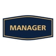 thumbnail image 1 of Fancy Manager Sign(Navy Blue/Gold) - Small, 1 of 1