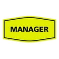 thumbnail image 1 of Fancy Manager Sign(Yellow/Black) - Small, 1 of 1