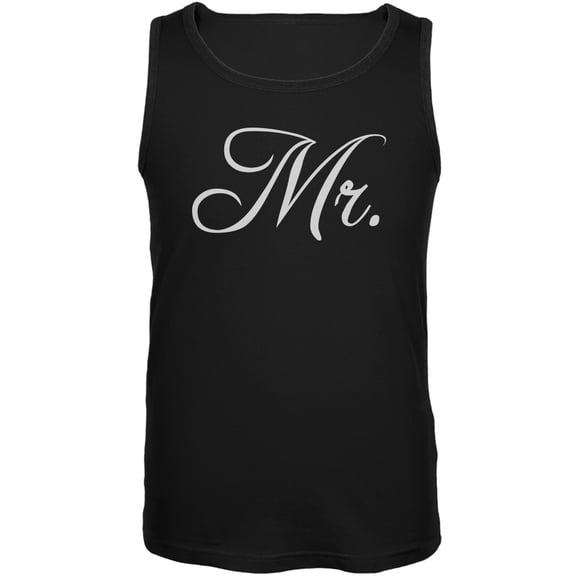 Fancy Mr. Black Mens Tank Top - Small