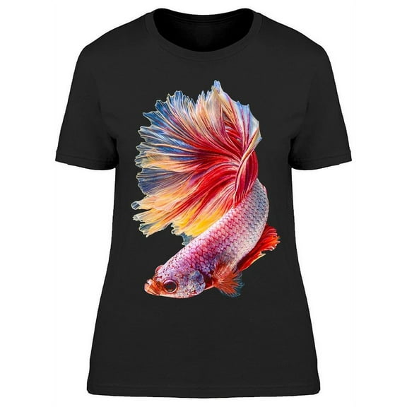 Fancy Multicolored Betta Fish T-Shirt Women -Image by Shutterstock, Female 3X-Large