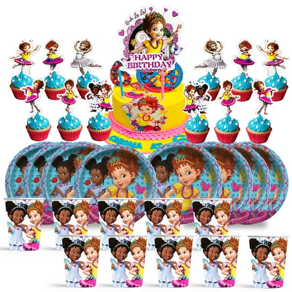 Fancy Nancy Birthday Cups Party Supplies Plates Decorations Cake Topper Decor