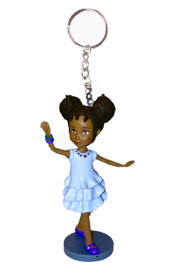 Fancy Nancy Bree James PVC Key Ring Keychain Ornament Figure Figurine Charm 3