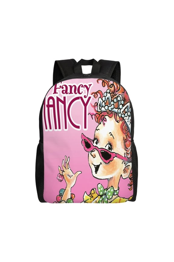 Fancy Nancy Cartoon Backpack Cute Large Capacity Casual School Unisex Laptop Bags Travel Sports Daypack Bookbags