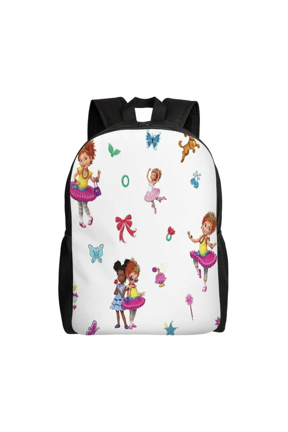 Fancy Nancy Cartoon Backpack Cute Large Capacity Casual School Unisex Laptop Bags Travel Sports Daypack Bookbags