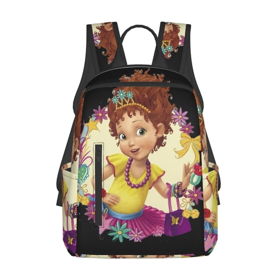 Fancy Nancy Cartoon Backpack Cute Printed Casual School Laptop Bags Lightweight Travel Sports Daypack Bookbags