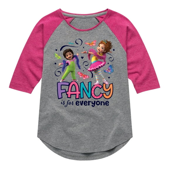 Fancy Nancy - Fancy Is For Everyone - Toddler And Youth Girls Raglan Graphic T-Shirt
