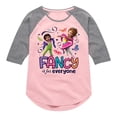 thumbnail image 1 of Fancy Nancy - Fancy Is For Everyone - Toddler And Youth Girls Raglan Graphic T-Shirt, 1 of 5