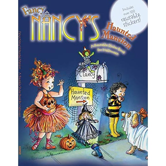 Pre-Owned Fancy Nancy's Haunted Mansion: A Reusable Sticker Book for Halloween Paperback