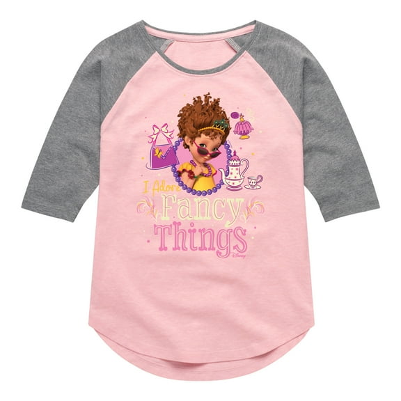 Fancy Nancy - I Adore Fancy Things - Toddler And Youth Girls Raglan Graphic T-Shirt