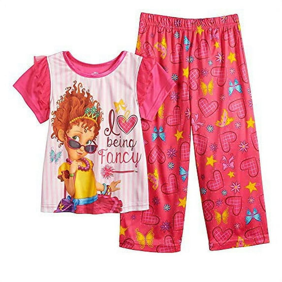 Fancy Nancy I Love Being Fancy Flutter Sleeve Pajama Set, Size 3T Pink