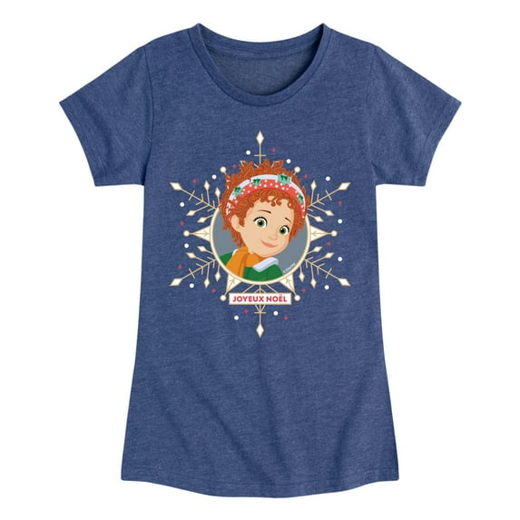 Fancy Nancy - Joyeux Noel - Girls Toddler And Youth Fitted Short Sleeve Graphic T-Shirt