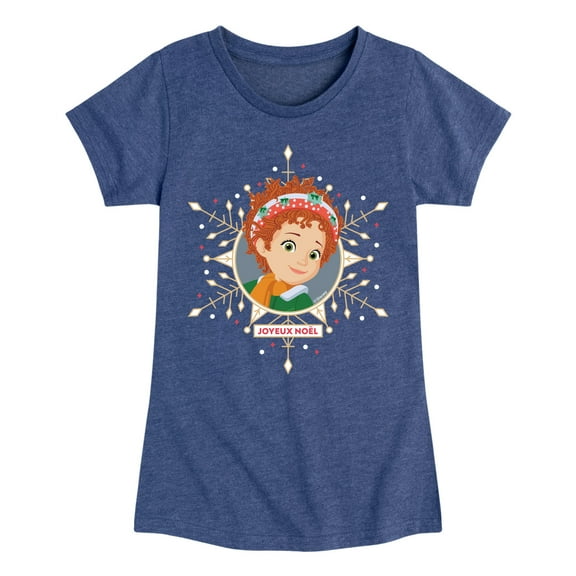Fancy Nancy - Joyeux Noel - Girls Toddler And Youth Fitted Short Sleeve Graphic T-Shirt