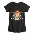 thumbnail image 1 of Fancy Nancy - Joyeux Noel - Girls Toddler And Youth Fitted Short Sleeve Graphic T-Shirt, 1 of 5