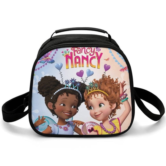 Fancy Nancy Lunch Bag Insulated, Lunch Box Bag Reusable Lunch Tote Bag, Lunch Box Container Bag Insulated for Work, Office, Travel, Picnic