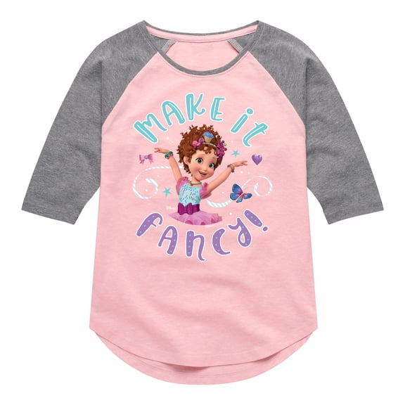 Fancy Nancy - Make It Fancy - Toddler And Youth Girls Raglan Graphic T-Shirt