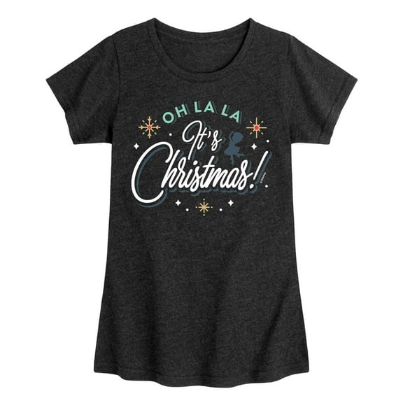 Fancy Nancy - Oh La La Its Christmas - Girls Toddler And Youth Fitted Short Sleeve Graphic T-Shirt