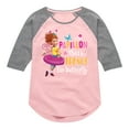 thumbnail image 1 of Fancy Nancy - Papillon French For Butterfly - Toddler And Youth Girls Raglan Graphic T-Shirt, 1 of 5