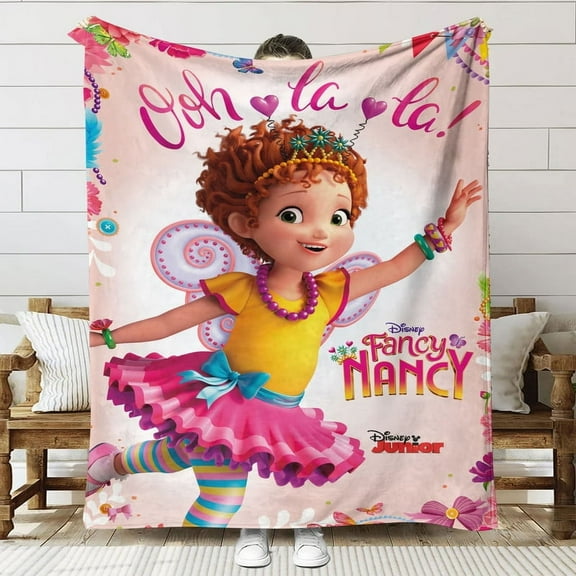 Fancy Nancy Throw Blanket Gifts for Fans Lover Girls Boys Women Present Hoodie Him Bed 40"x50"