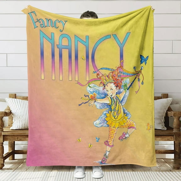 Fancy Nancy Throw Blanket Gifts for Fans Lover Girls Boys Women Present Hoodie Him Bed 40"x50"