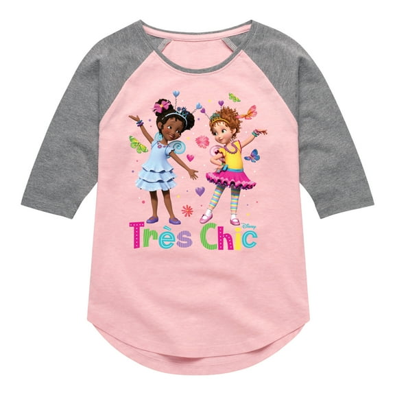 Fancy Nancy - Tres Chic - Toddler And Youth Girls Raglan Graphic T-Shirt