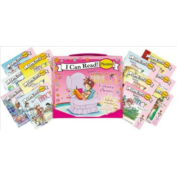 Pre-Owned Fancy Nancy's 12-Book Fantastic Phonics Fun!: Includes 12 Mini-Books Featuring Short and Long Vowel Sounds (Paperback) 0062086332 9780062086334