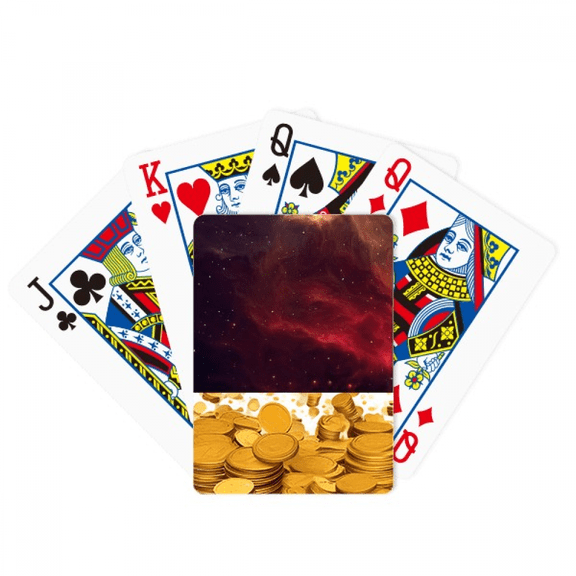 Fancy Nebula Dark Universe Gold Playing Card Classic Game