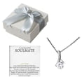 thumbnail image 1 of Fancy Necklace Gift from Parents to Daughter,“To My Beautiful Daughter"Female Clavicle Chain Four-leaf Jewelry Pendant Eternal Heart Diamond Jewelry,Gift for Mother Father's Day ,Birthday, 1 of 9