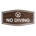 thumbnail image 1 of Fancy No Diving Sign (Walnut) - Medium, 1 of 1
