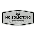 thumbnail image 1 of Fancy No Soliciting If You Do Not Have An Appointment Do Not Disturb Us Sign (Lt Gray) - Small, 1 of 5