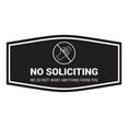 thumbnail image 1 of Fancy No Soliciting We Do Not Want Anything From You Sign (Black) - Small, 1 of 5