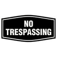 thumbnail image 1 of Fancy No Trespassing Sign (Black) - Large, 1 of 1