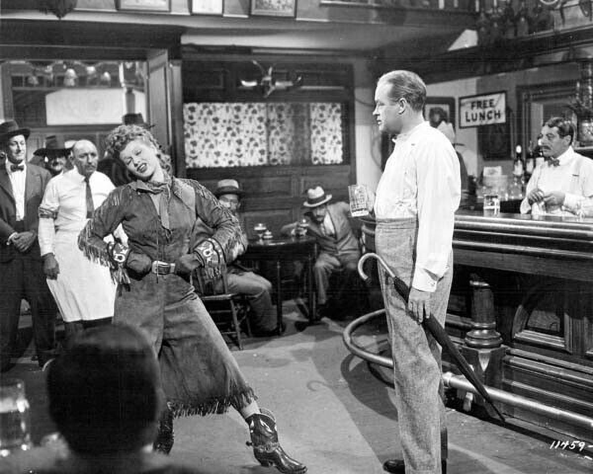 Fancy Pants 1950 Lucille Ball & Bob Hope in saloon bar scene 8x10 inch