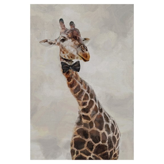 Fancy Pants Giraffe in Bowtie by Studio Arts Canvas Art Print