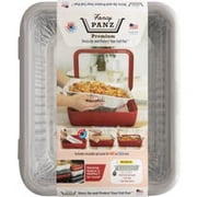 Fancy Panz - Marble Premium Aluminum Foil Pan Carrier with Lid & Hot/Cold Pack - BPA Free, Made in the USA Elevated Food Serving Tray - Portable Casserole Carrier with Lid - Hosting Essentials