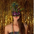 thumbnail image 1 of Fancy Peacock Feather Mask, 1 of 1