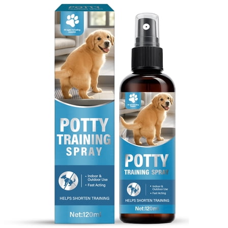 Fancy Pets Potty Training Spray for Dogs, Dog Deterrent Spray, Address Canine Inappropriate Elimination Habits for Indoor & Outdoor Environments, 120ml