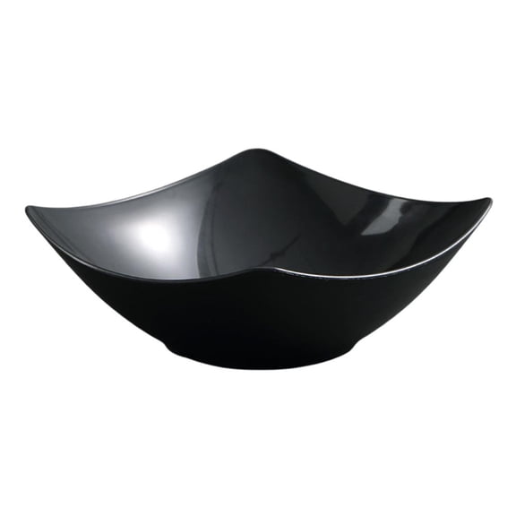 Fancy Plastic Bowl, 4 Square Household Soup Bowls,Serving Bowls Containers Snack, Buffet, Chips for Parties,