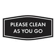thumbnail image 1 of Fancy Please Clean As You Go Sign (Black) - Small, 1 of 5