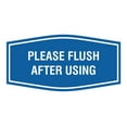 thumbnail image 1 of Fancy Please Flush After Using Sign (Blue) - Small, 1 of 5