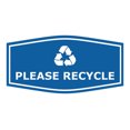thumbnail image 1 of Fancy Please Recycle Sign (Blue) - Large, 1 of 5