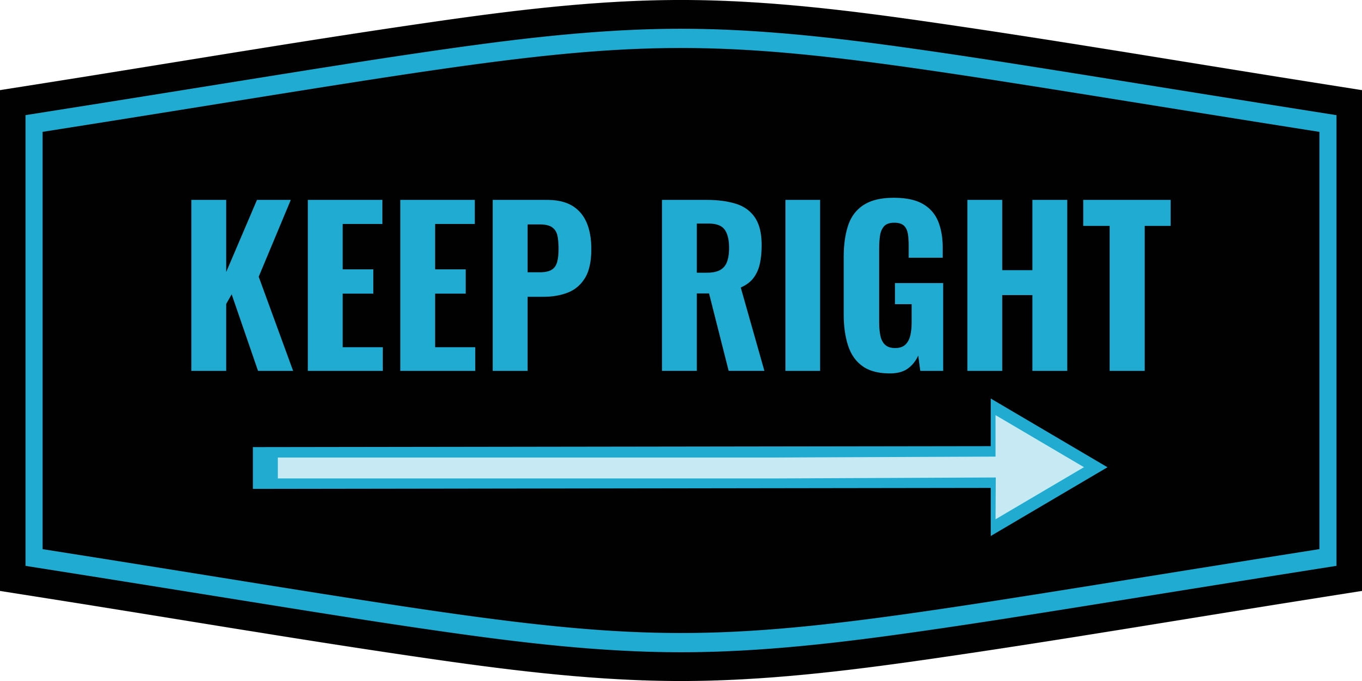 Fancy Rules. Sign Fancy Plus Keep Right Wall or Door Sign - Large - Walmart.com