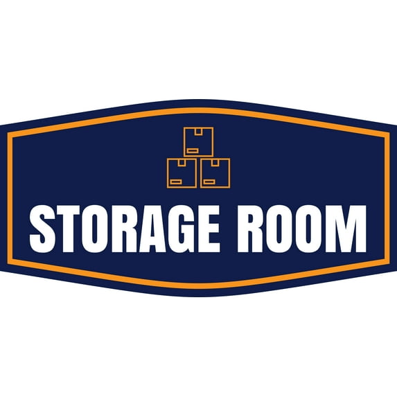 Fancy Plus Storage Room Wall or Door Sign | Business and Workplace Signage -Small
