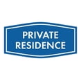 thumbnail image 1 of Fancy Private Residence Sign (Blue) - Large, 1 of 5