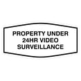 thumbnail image 1 of Fancy Property Under 24Hr Video Surveillance Sign (White) - Large, 1 of 1