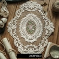 thumbnail image 1 of Fancy Rustic Cotton Lace Tablecloth Lace Floral Table Cover Dustproof Table Doilies A, 1 of 5